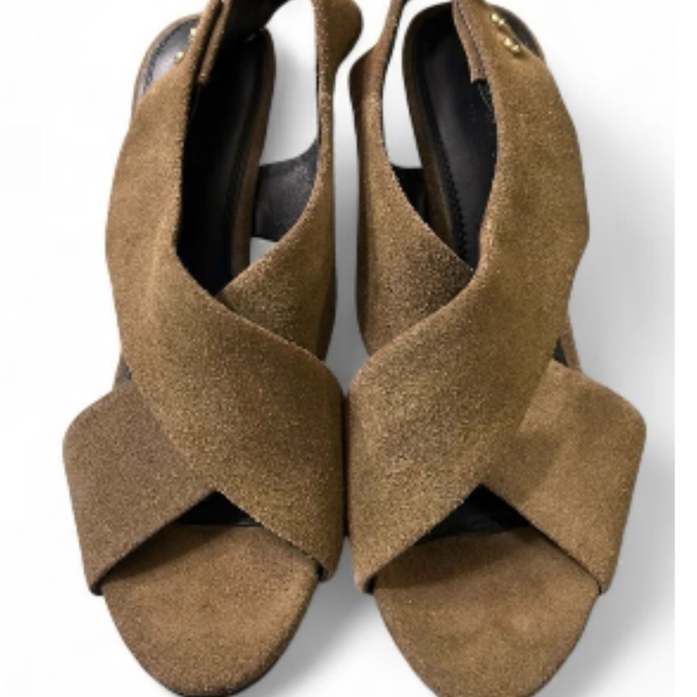 Brown Suede Women's Sandals